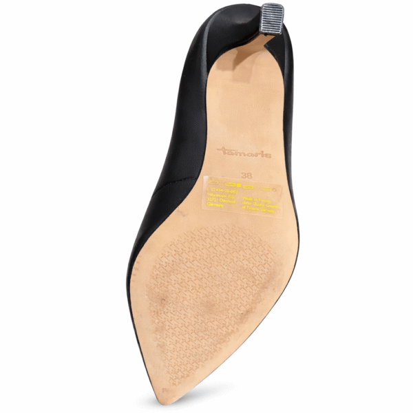 Tamaris klasikiniai juodi odiniai aukštakulniai