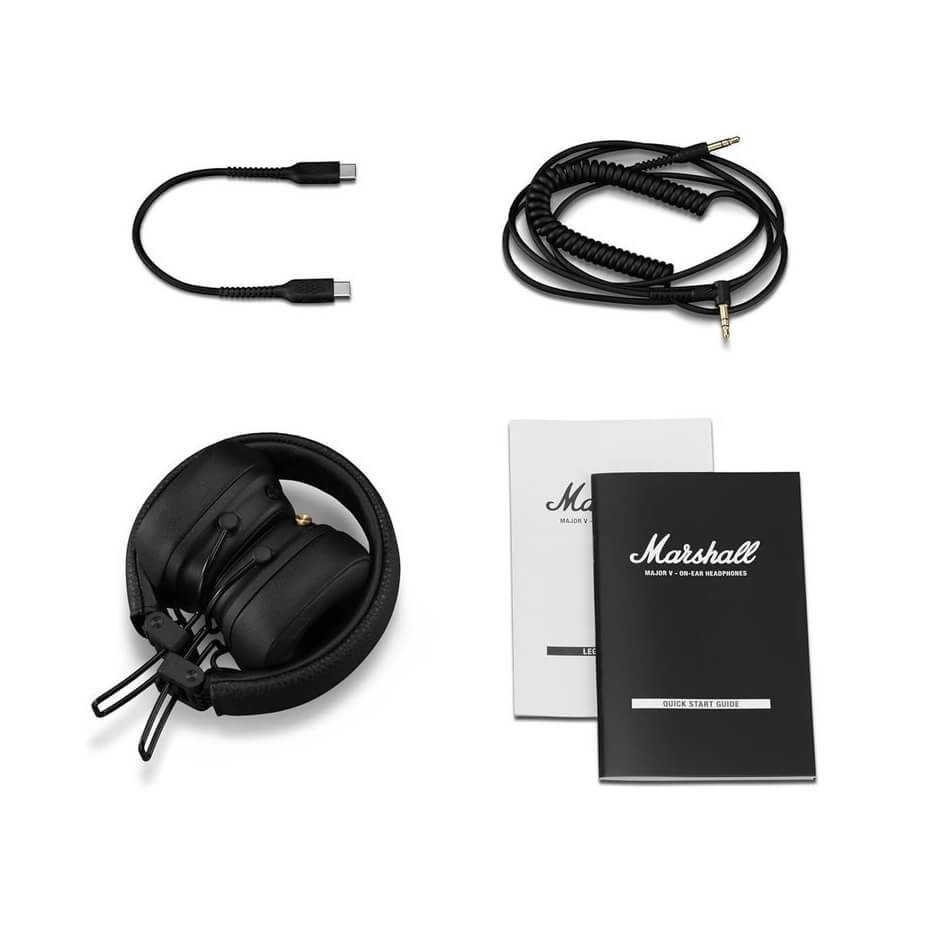 Ausinės Marshall Major V, Juodos spalvos
