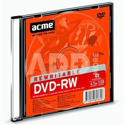 Kompaktinis diskas ACME DVD-RW 4.7GB 4X slim box