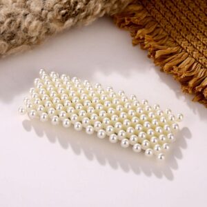 Perlų imitacijos plaukų segtukas, 8cm