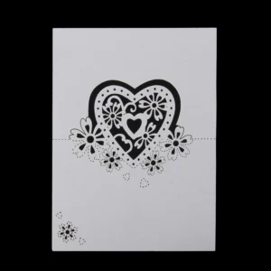 Širdies formos  vestuvinės stalo kortelės - Image 2