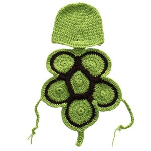 Megztas vėžlio kostiumėlis naujagimiams – fotosesijų aksesuaras