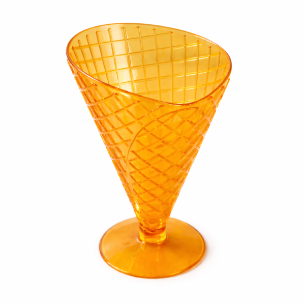 Kūginis vaflio formos ledų indelis - taurė